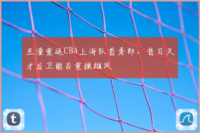 王潼重返CBA上海队首秀即，昔日天才后卫能否重振雄风