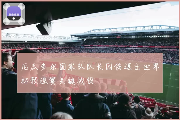 厄瓜多尔国家队队长因伤退出世界杯预选赛关键战役