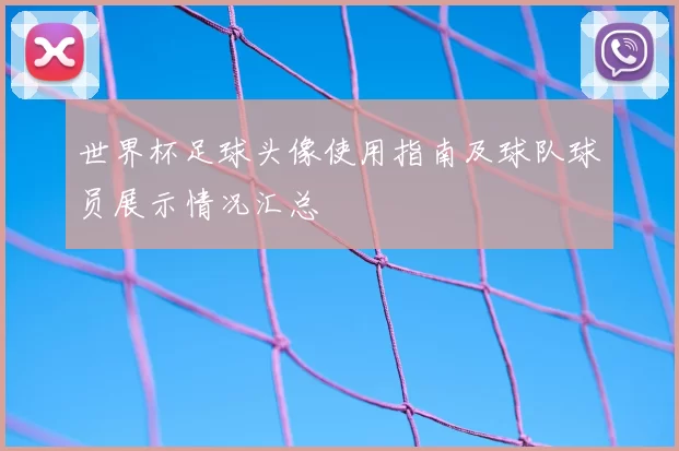 世界杯足球头像使用指南及球队球员展示情况汇总