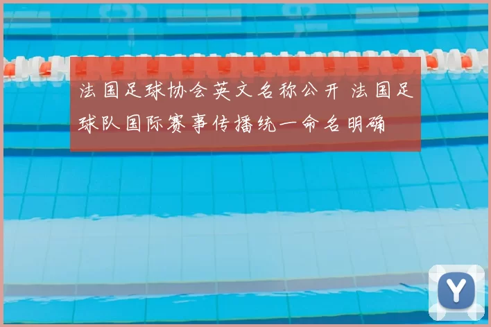 法国足球协会英文名称公开 法国足球队国际赛事传播统一命名明确
