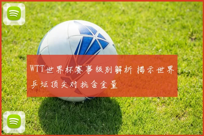 WTT世界杯赛事级别解析 揭示世界乒坛顶尖对抗含金量