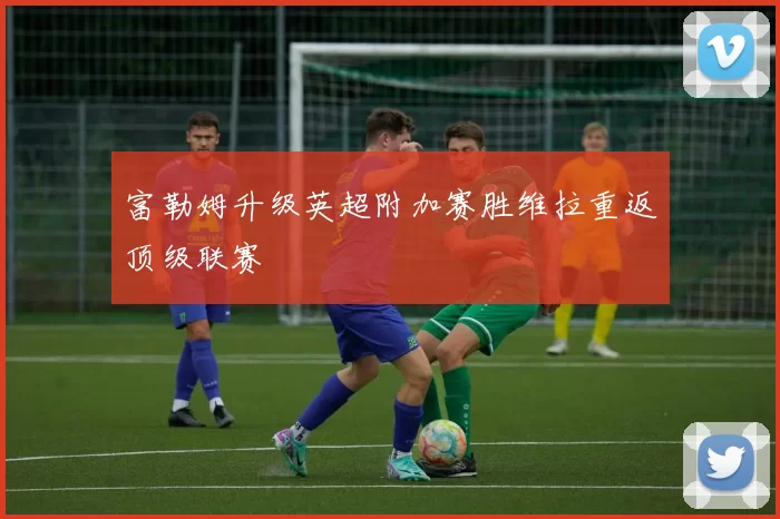 富勒姆升级英超附加赛胜维拉重返顶级联赛